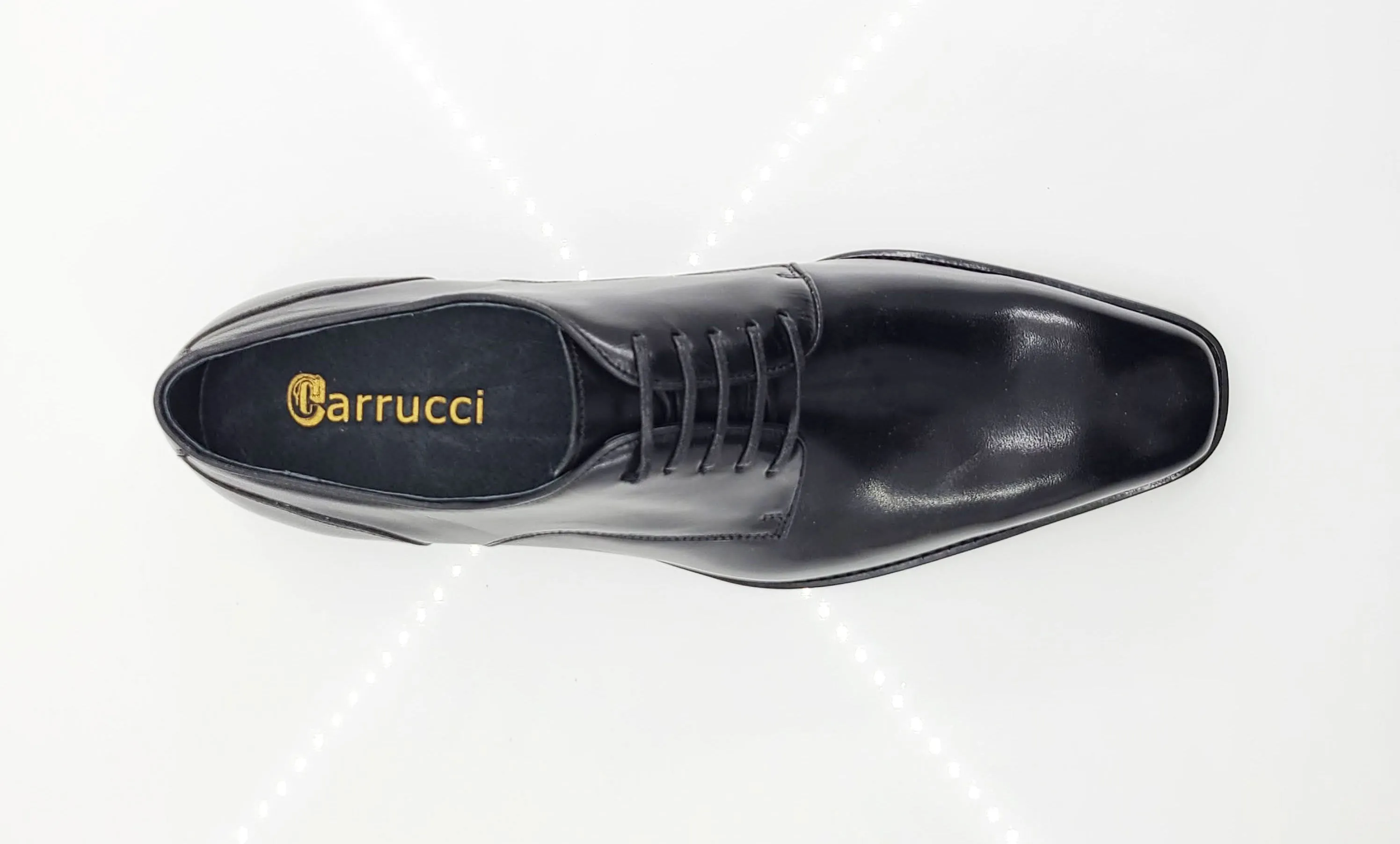 Burnished Calfskin Lace-Up Shoe Black