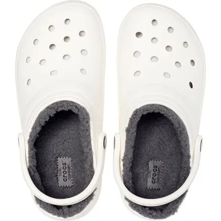 Classic Crocs Lined Clogs, White/Grey