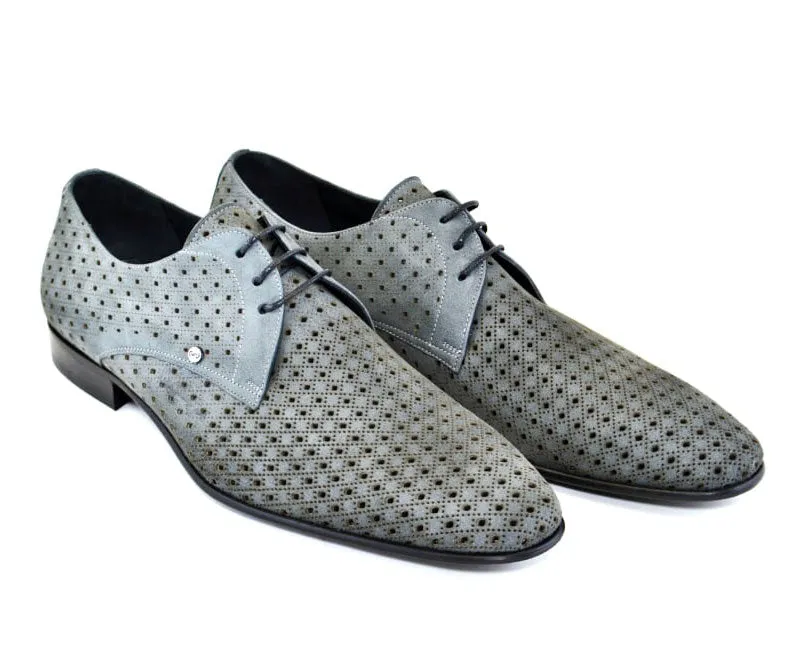 Corrente Suede Lace-Up Oxford Grey