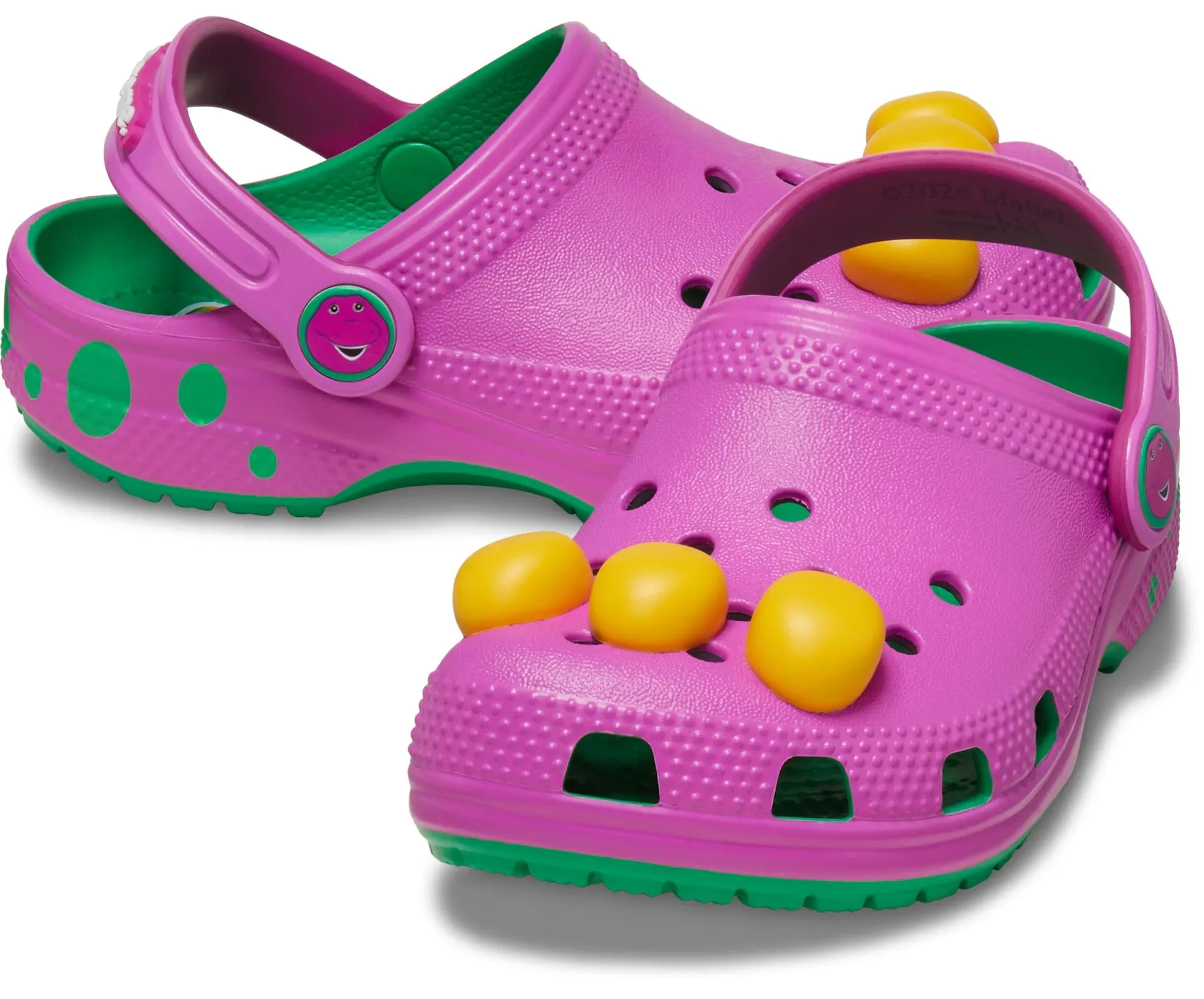 Crocs Classic x Barney Baby Clogs, Purple