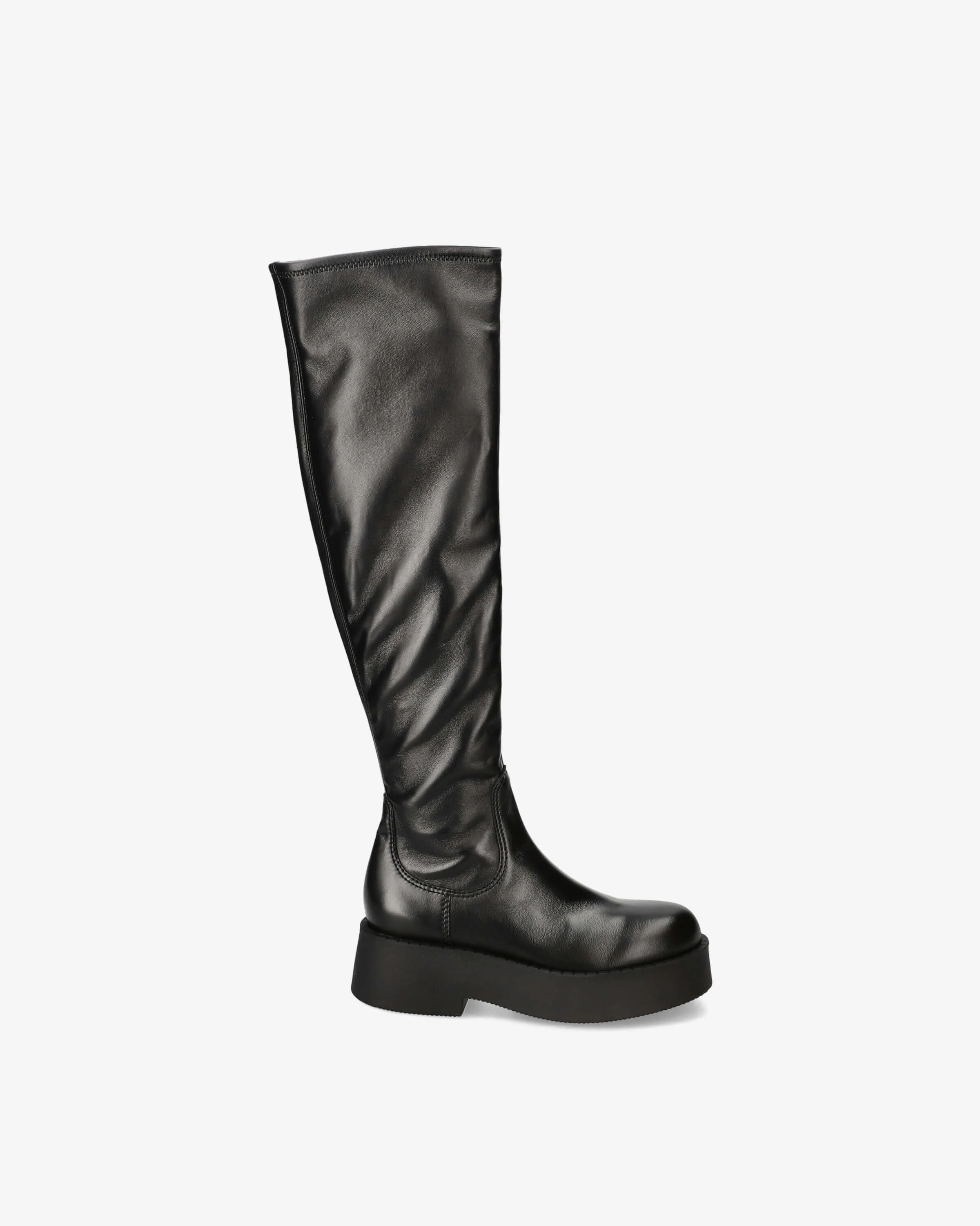 High Boots M6832A Nappa Stretch Black