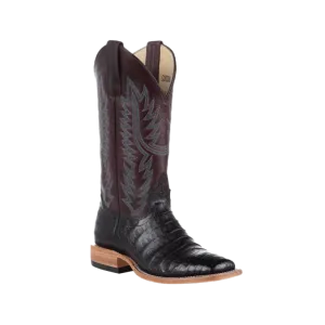 Horse Power Women's Black Caiman Belly Boots