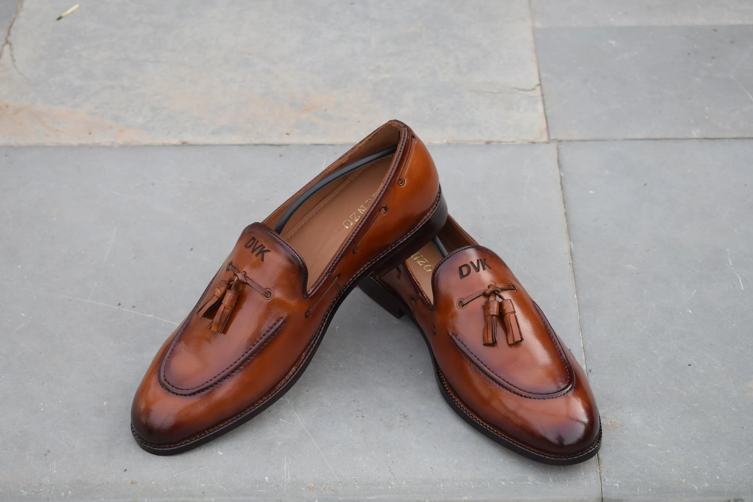 Marcos Handmade Leather Sole Loafers