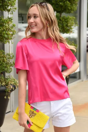 MATERIAL GIRL TOP - PINK