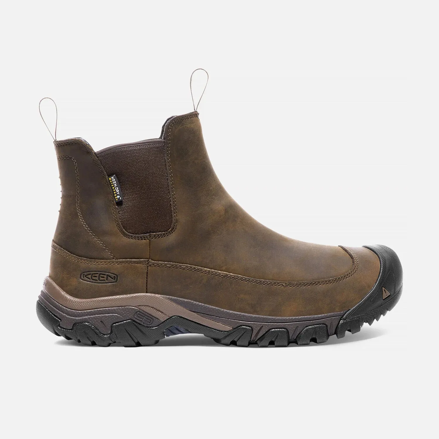 Men's Keen Anchorage III Waterproof Boot Color: Dark Earth/Mulch