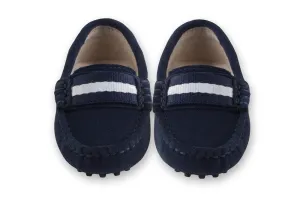 Milan Navy Suede Loafers