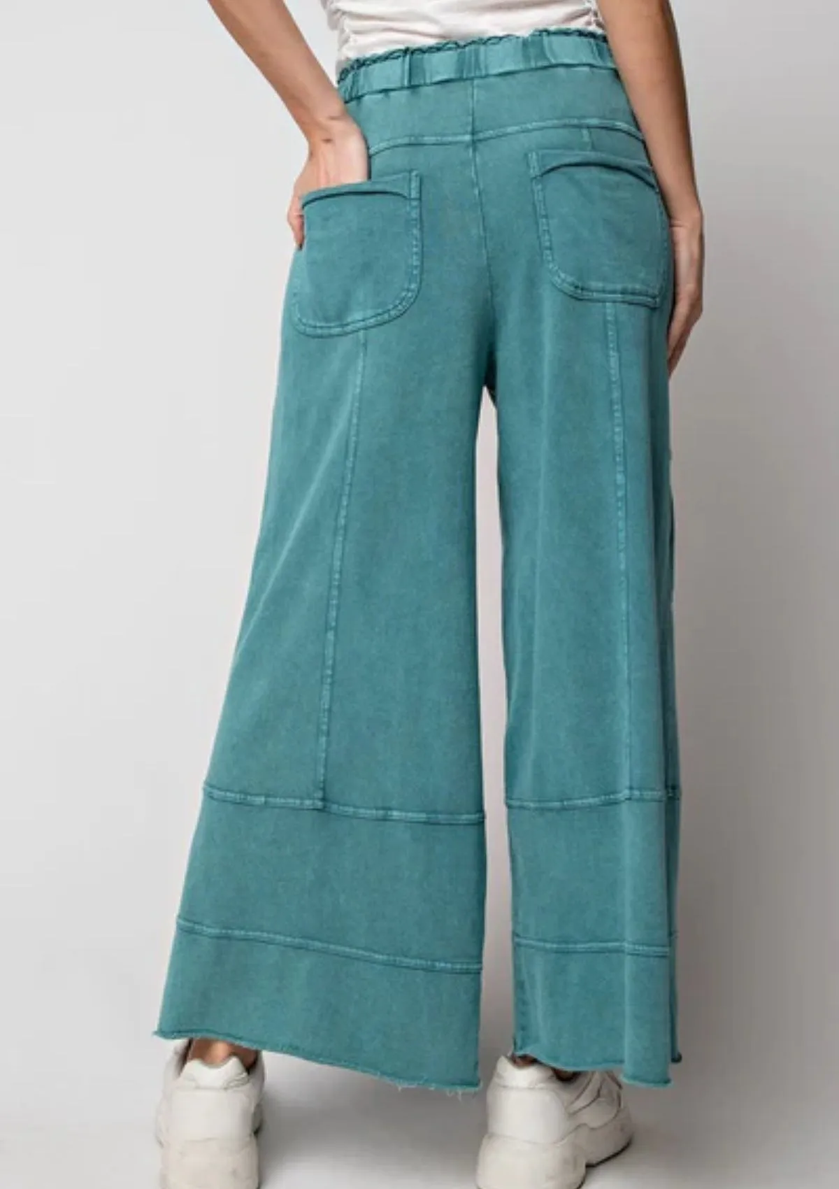 Mineral Washed Terry Knit Pants