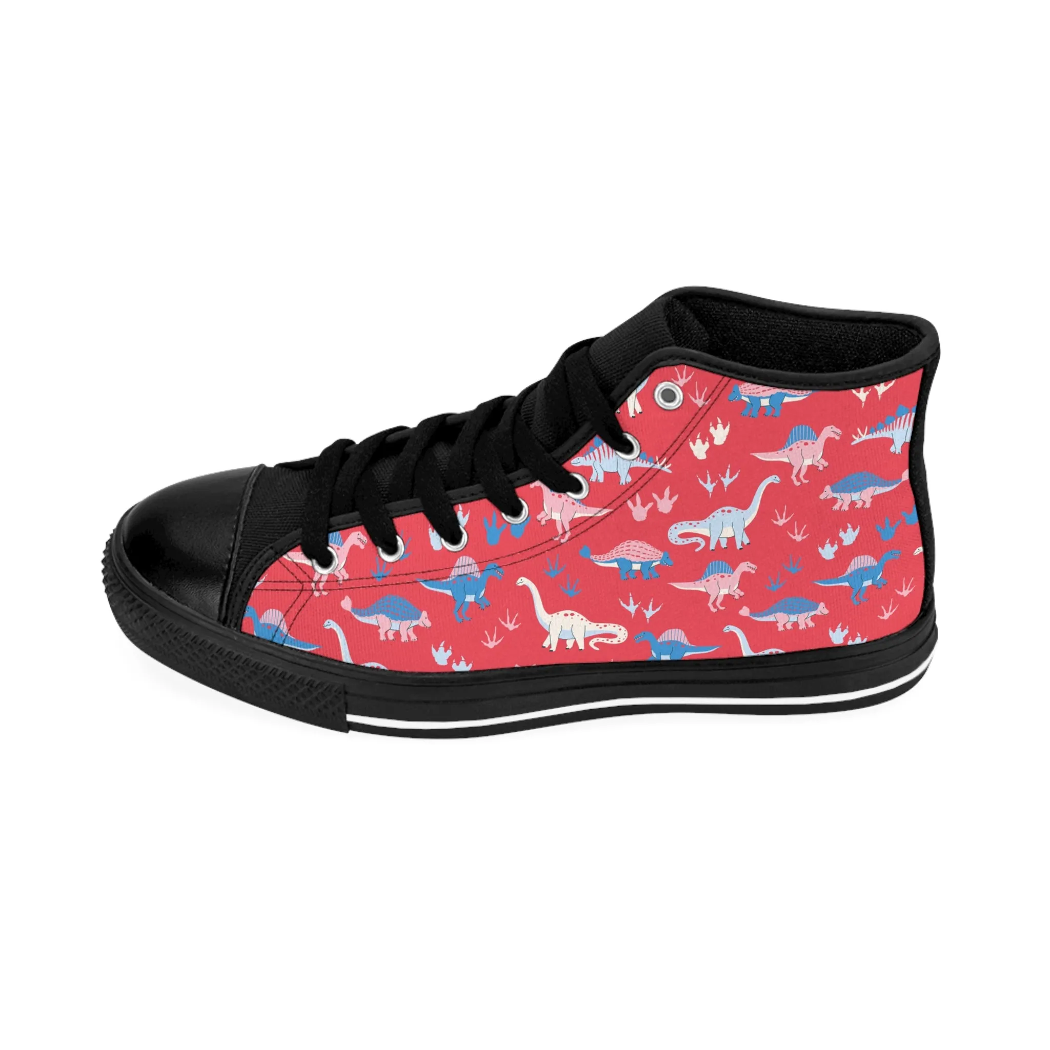 Red Dinosaurs Women's Classic Sneakers