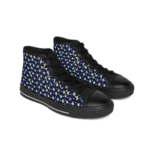 Starry Blue Night Sky Men's Classic Sneakers