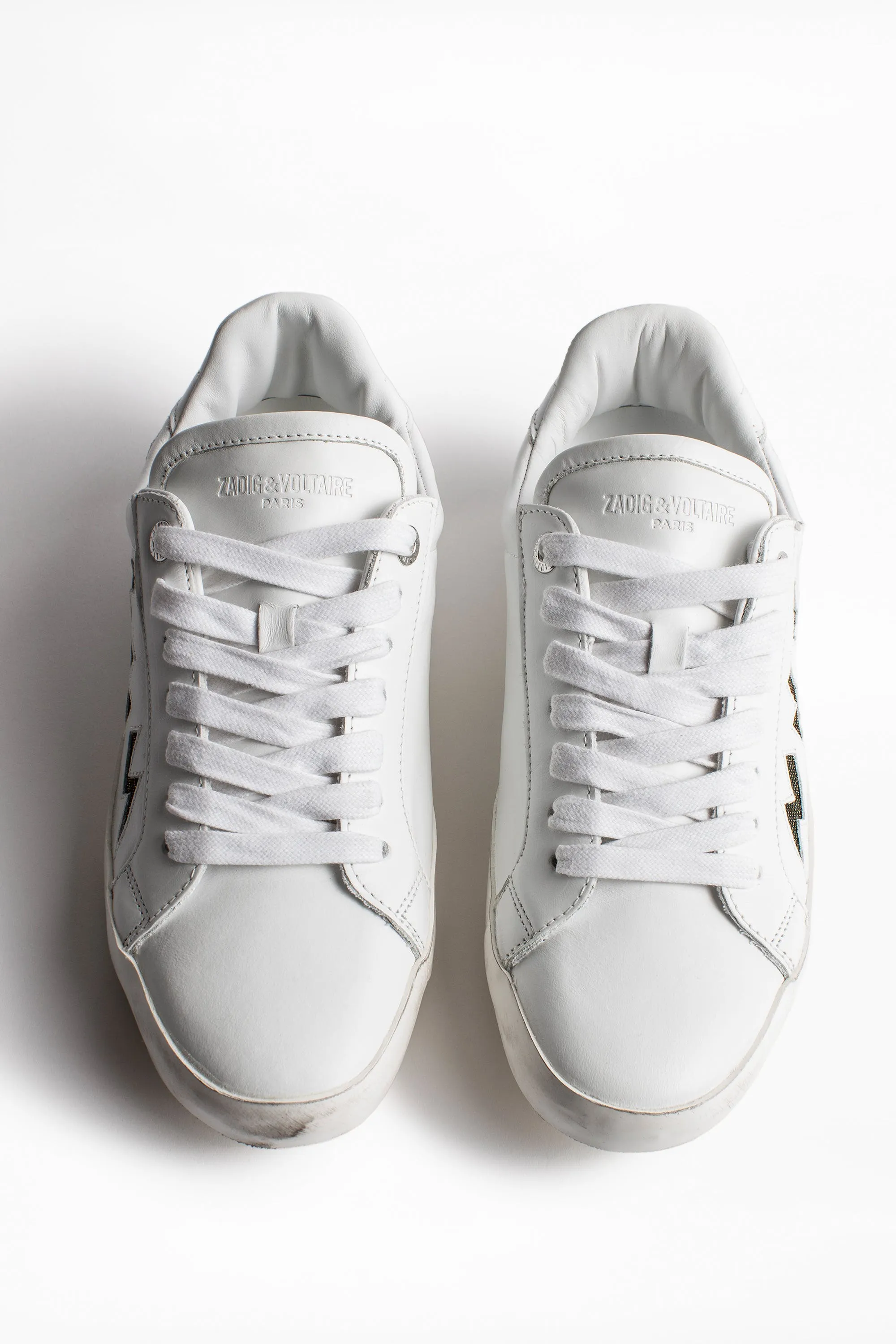 Zadig & Voltaire - Zadig Flash Lurex Sneakers in Blanc